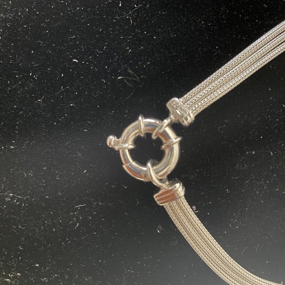 Beautiful silver rope-like necklace - Picture 3 of 4